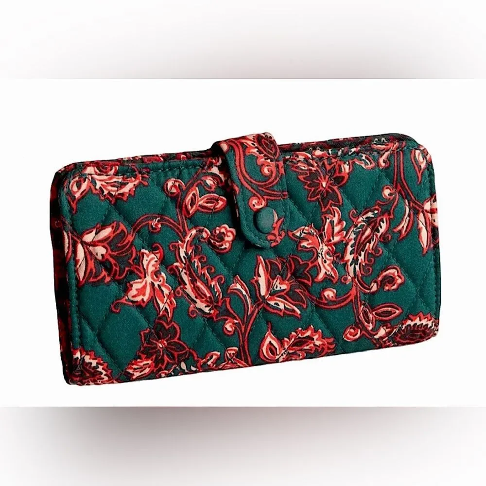 Vera Bradley Tab Wallet in Victorian Vines Premium Cotton